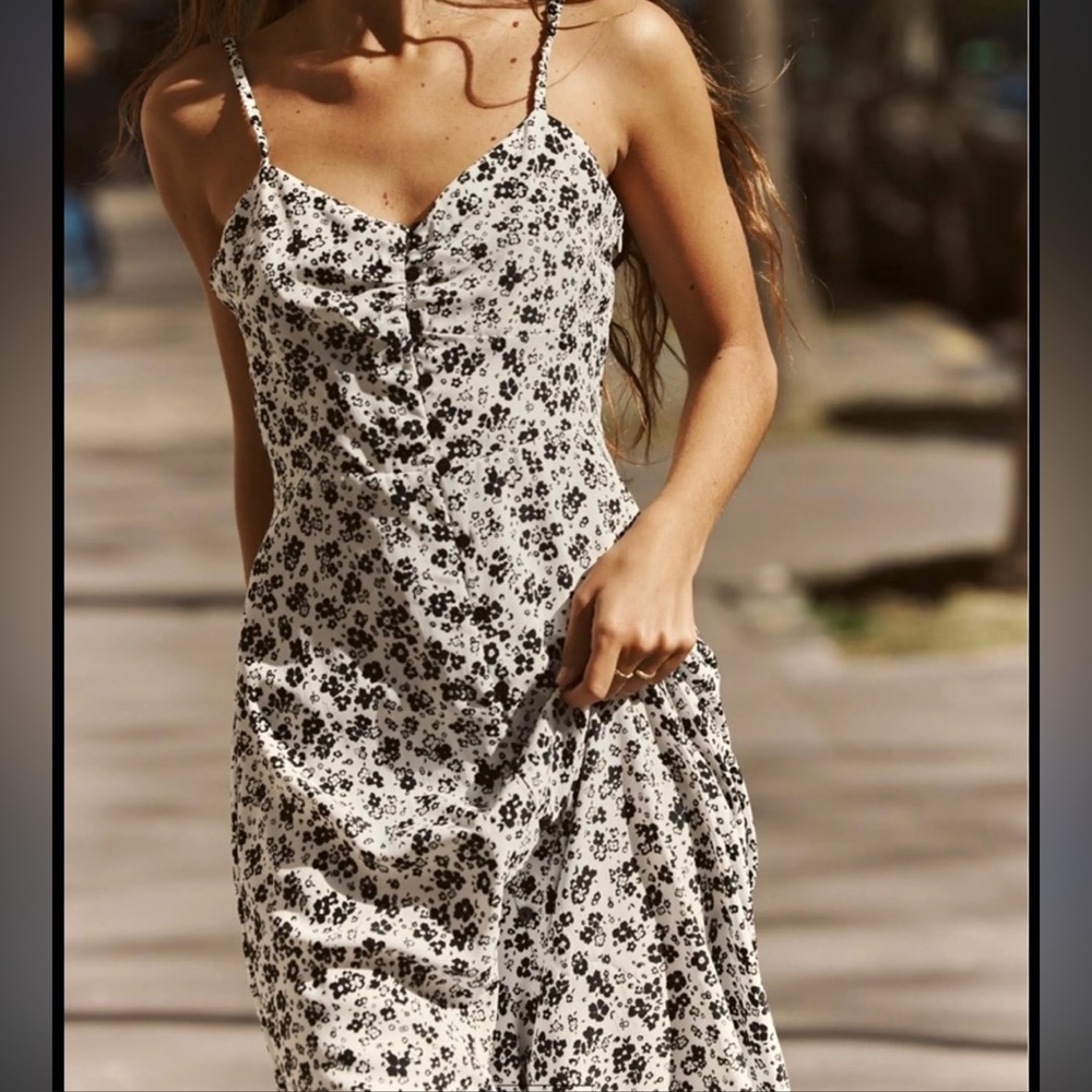 Zara floral maxi dress